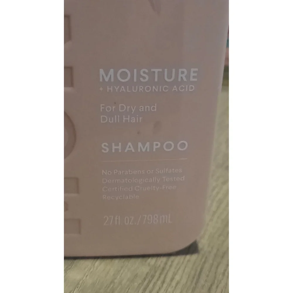 Monday Haircare Moisture Shampoo Hyaluronic Acid Dry Dull Hair 27oz Pump Bottle